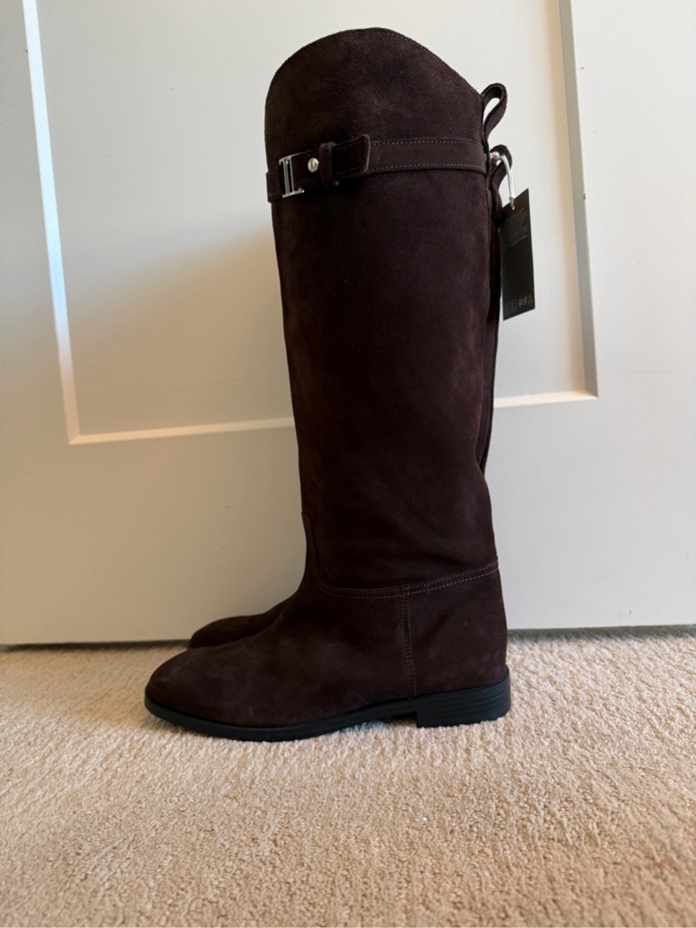 H&M Suede Tall Boots in Brown US 8 NWT